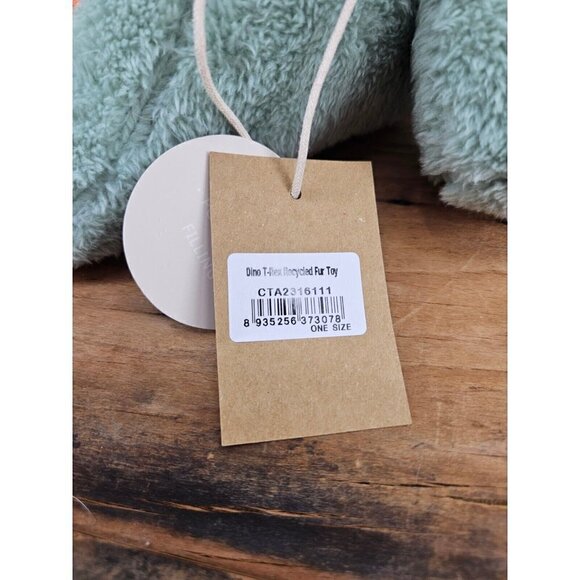 New Albetta Dino T-Rex Recycled Fur Toy Plush Dinosaur Stuffed Animal 9.5 in - Picture 7 of 7